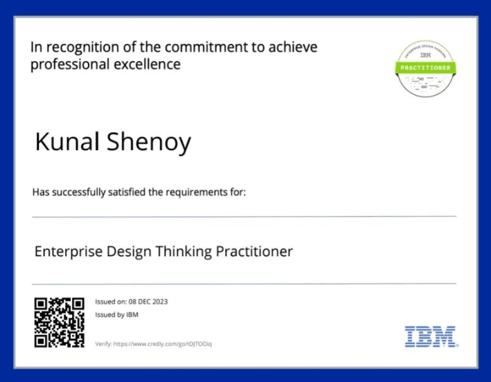 Enterprise Design Thinking Practitioner